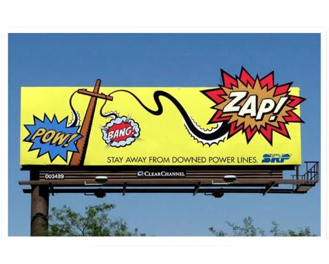 Panel Alucobond para el panel de publicidad